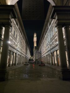 Florence. The night was wet and it did not matter one bit