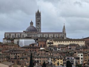 Siena. The Fortress, the Cathedral, and the Fontebranda.
