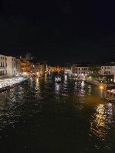 Venice at night.