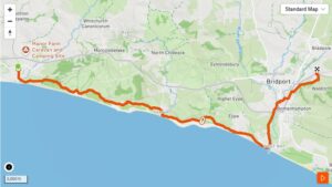 TOL Route C. Monarch’s Way – Charmouth to the Lee Lane Stone.